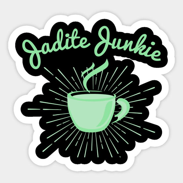 Jadite Junkie - Vintage Jadeite Green Coffee Cup Sticker by SmokyKitten